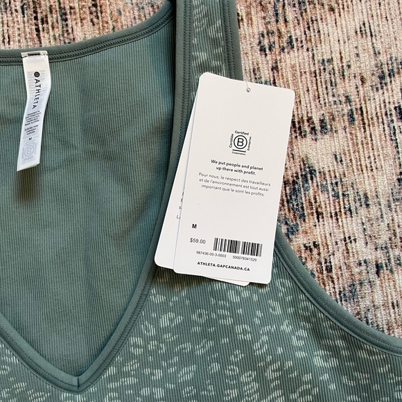 Athleta Aurora Crop Rib Tank - Picture 2 of 3